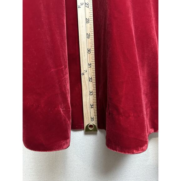 Free People Dress Dark Red Velvet Hi/Low Sz XS Sleeveless Special Occasion - Picture 8 of 13